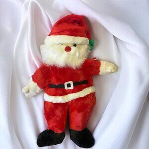 Ty Beanie Buddies Santa Beanie Baby Christmas Plush Toy Red & White 14” w/ Tag